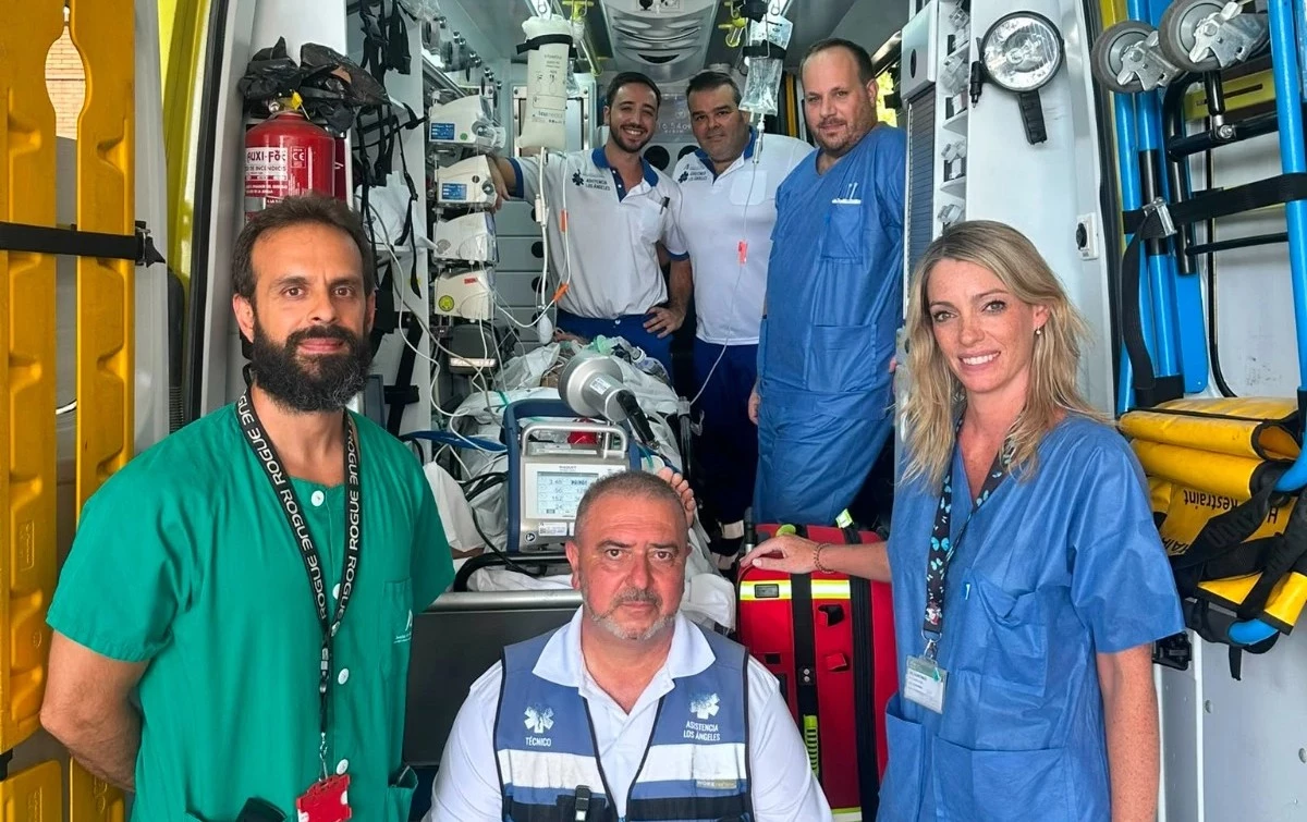 El Reina Sofía completa su primer traslado ECMO desde Linares