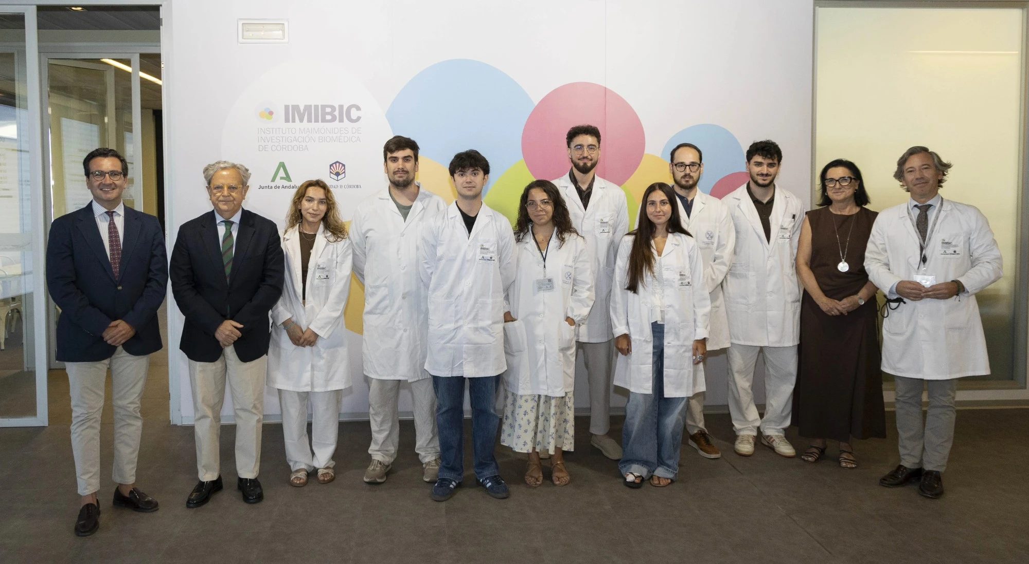 La Diputación garantiza la continuidad del programa I+D Talent del IMIBIC, que ya beneficia a 14 jóvenes investigadores